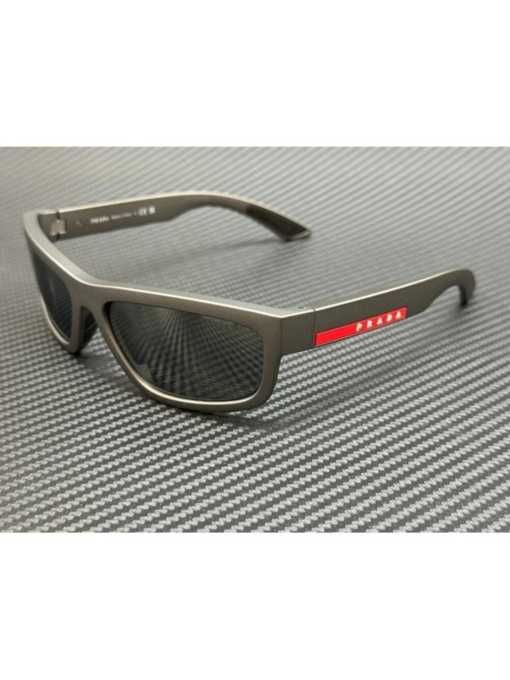 New Prada Linea Rossa Men Metal Grey Sunglasses 59-17-140